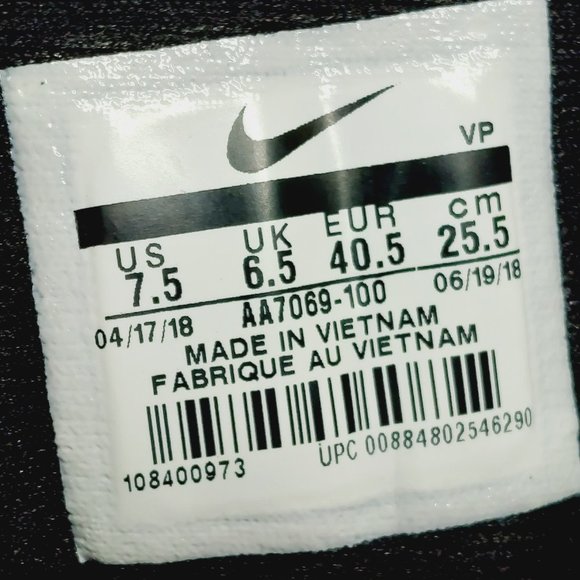 Nike Precision II Basketball Black and White Lace Up Athletic Running Shoes I302 - Picture 8 of 11